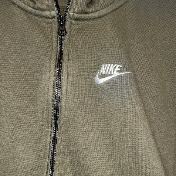 Nike Olive Green Zip-Up Jacket - Picture 5 of 8